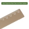 sourcing map Straight Ruler 15 cm Metric Aluminium Alloy Ruler
