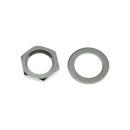 KAISH Guitar Input Output Socket Nut & Washer Nickel (Pack of 20)