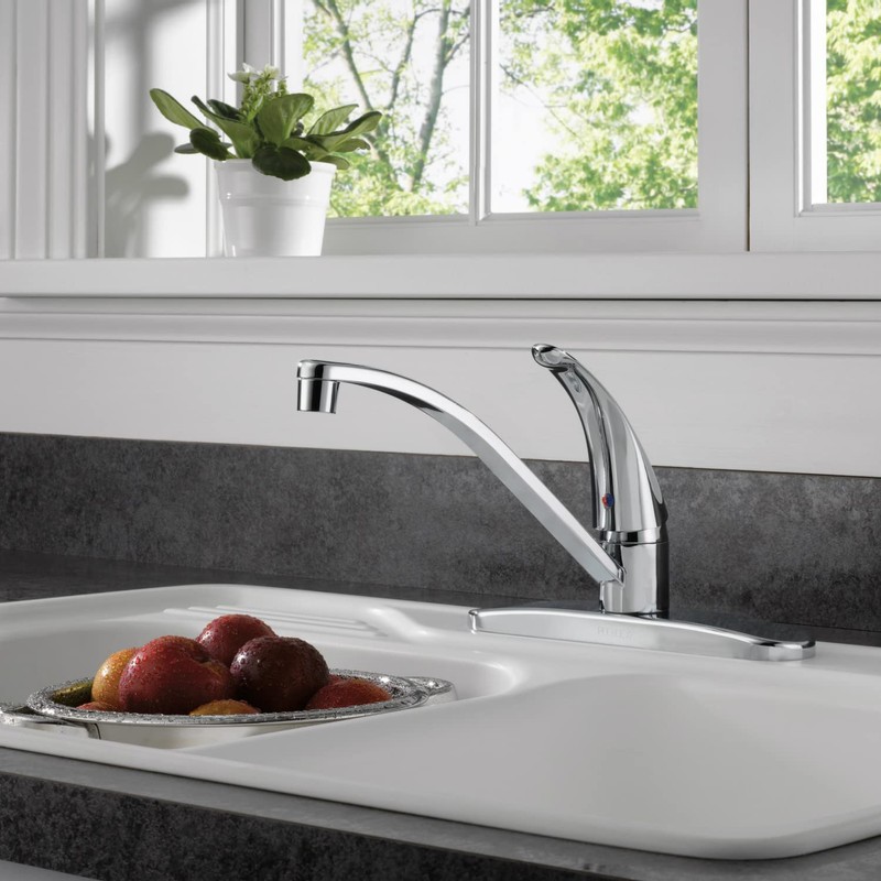 Peerless P188200LF Choice Single Handle Kitchen Faucet, Chrome