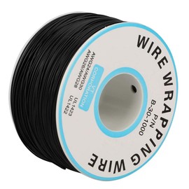 Wire-Wrapping Single Copper Wire Aviation Flying Line 30AWG Cable 0.25 mm Core Diameter (Black)