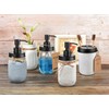 Komashr Mason Jar Bathroom Accessories Lids Set(4pcs) - Jars Not