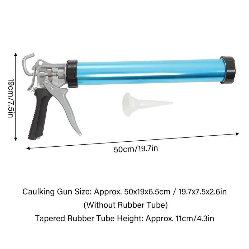 Professional Hand Caulking Gun Drip Free Aluminum Effort Saving Rotatable