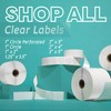 Aegis Adhesives - 2" X 4" Clear Rectangle Stickers -
