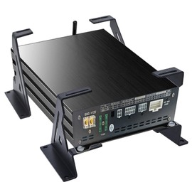 2 Amp Rack Car Audio,24 Watts Steel Amplifier Equipment Mount for Droppin HZ Black Powder Coated