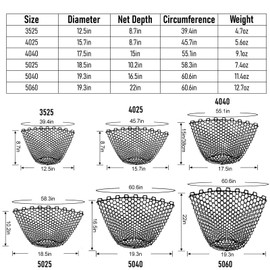 Alwonder Fishing Nets Silicone Replacement Netting, Black Fly Fishing Net Landing Kayak Nets Without Handle for Freshwater Saltwater Foldable Soft Flexible Trout Net Silicone Mesh 5040