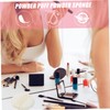 Healvian 3 Pcs Fluffy Powder Puff Set Short Plush Makeup