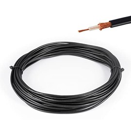 Vecys RG174 RF Coaxial Cable Black 50ohm 32.8FT/10M