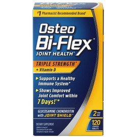 Osteobiplex Joint Health Triple Strength + Vitamin D Coated Tablets, 120 Tablets, 1 Piece / 오스테오바이플렉스 조인트 헬스 트리플 스트렝스 + 비타민 D 코팅 타블렛, 120정, 1개