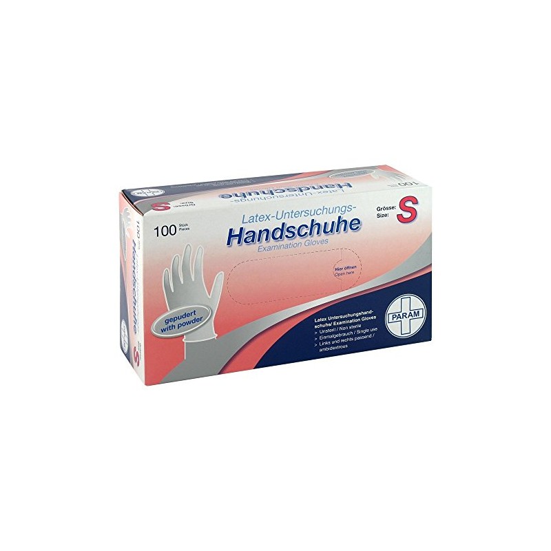 Disposable Latex Powdered Gloves S Pack of 100