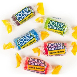 Jolly Ranchers Assorted Fruit Flavored Candy, 1lb Bulk Bag (Approx 75 Pieces), Individually Wrapped Hard Candy
