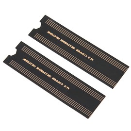 Pack of 2 M.2 SSD Graphene Heatsink, Copper Foil Storage Heatsink, Hard Drive Housing Cool Sticker, NVMe Copper for M.2 SSD Laptop Storage (2 Pieces)
