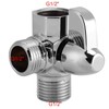 Three-Way Shower Diverter 3 Way Brass Chrome Diverter G 1/2"