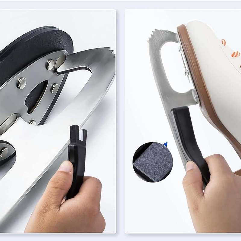 NYGHMY 1 Pcs Ceramic Ice Skate Sharpener - Double-Sided Blade