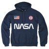 Popfunk Classic NASA Badge 3 Unisex Adult Pull-Over Hoodie (Large)