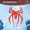 Ferianl 2PCS 3D Chrome Symbol Badge Decal, Spider Waterproof Sticker