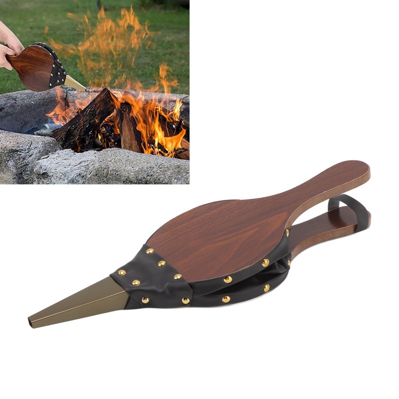 Wood Bellows 15.0 X 5in Fireplace Bellows Manual Air Blower