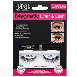 Ardell Magnetic Liquid Liner & Lash Eyelashes with Liquid Magnetic Eyeliner (Demi Wispies)