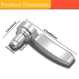 Jyphorixal Gloss Silver Saddlebag Latches Kit, Saddlebag Lifters Compatible with 2014-2024 Street Glide, Road King Special, Road Glide Special, Ultra Limited Hard Bag (Silver)