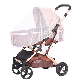 SSKHE Pack of 2 Stroller Nets, Universal Mosquito Net, Lightweight and Portable Mosquito Net for Prams, Cots, Travel Cots, Machine Washable, Elastic and Breathable