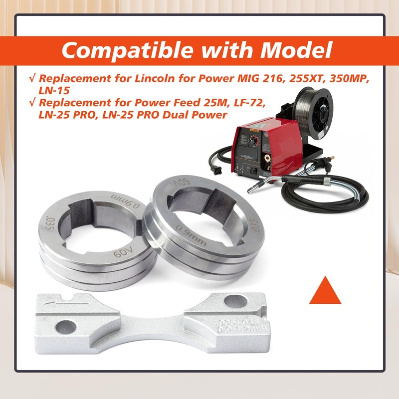Mhrxusd KP1696-035S Drive Roll Kit V-Groove .035 In Solid Wire