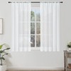 Topfinel Kitchen Curtains 48 Inch Drop, Short Net Curtains for