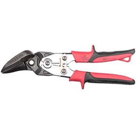 Connex COXT243260 Straight Tin Snips Right Cutting with Plastic Handles, Silver/Red/Black, 260 mm