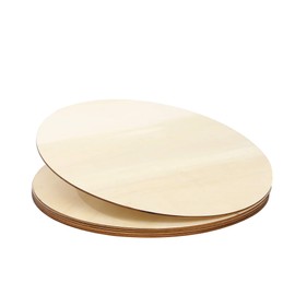 Unfinished Wood Circles for Crafts 12 Inch Diameter, A Pack of 3 Thin Wood Rounds Cutouts for Home Decorations, Door Hanger, Wood Burning, Pyrography, DIY Projects. Made from 1/8 Inch Natural Plywood