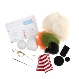 Trimits Christmas Needle Felting Craft Kit, Snowman, 11.5 x 4.5cm