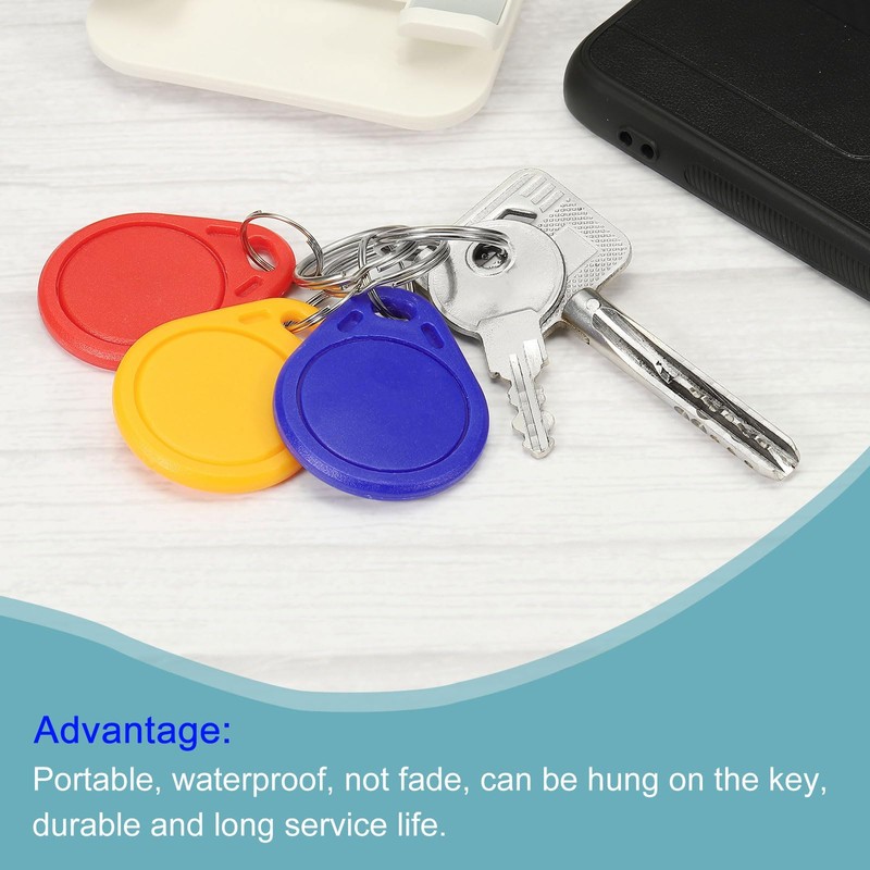 sourcing map RFID Key Fobs UID 13.56MHz Rewritable Proximity IC