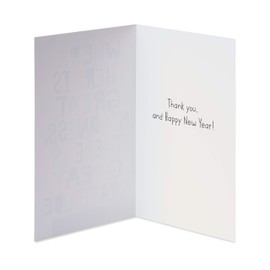 American Greetings Holiday Thank You Cards with Envelopes, Happy New Year (6-Count)