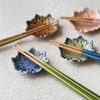 Tanaka Chopsticks Shop Fiore Chopsticks Rest, Rosa, Mino Ware, Made