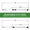 Guard Dog Security Adjustable Sliding Door Security Bar, Door Jammer