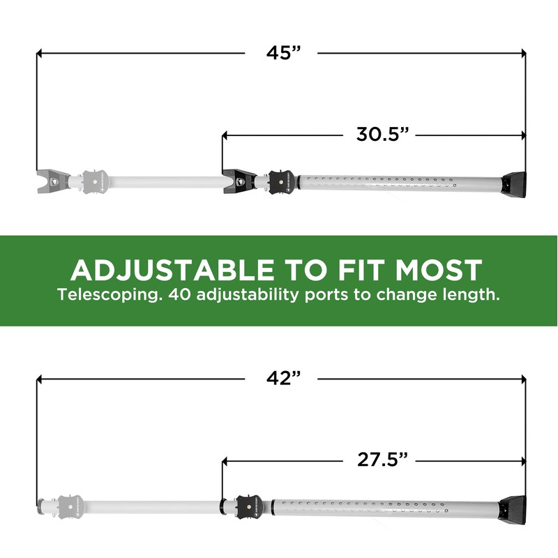 Guard Dog Security Adjustable Sliding Door Security Bar, Door Jammer
