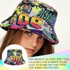 LIUQOBN 90s Bucket Hat for Men - Women，Funny Graffiti Canvas