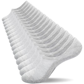 coskefy No Show Socks, Trainer Socks Cotton Anti-Slip Invisible Socks Low Cut Sports Liner Socks for Men Women (8 Pairs)