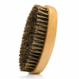 Boar Bristle Beard Brush Wooden Grooming Tool for Mustache Care
