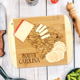 Totally Bamboo A Slice of Life South Carolina Bamboo Serving and Cutting Board