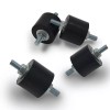 스터드 충격 흡수기가 장착된 방진 고무 솔레이터 마운트 M8 Stud