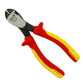S&R Insulated VDE Diagonal Side Cutter/Electrical Wire Cutters 180mm 1000V VDE-Tested (German Electrical Engineering Association Serie) Wire Cutting Pliers