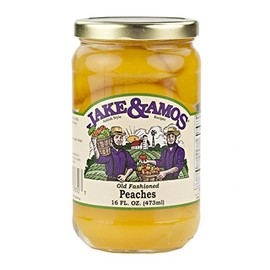 Jake & Amos Old-Fashioned Canned Peaches, 16 Oz. Jar (Pack of 2)