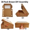 RomanticBaking 50 Pack DIY Assembly Brown 7 x 4 3/8
