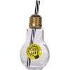 Light Bulb Shaped Glass Bottle Novelty Drinking Glasses-Get Lit