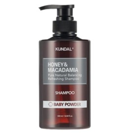 Kundal Honey & Macadamia Nature Shampoo Baby Powder 500ml Itch Soothing Care Family Shampoo / 쿤달 허니 앤 마카다미아 네이처 샴푸 베이비파우더 500ml 가려움 진정케어 가족삼푸