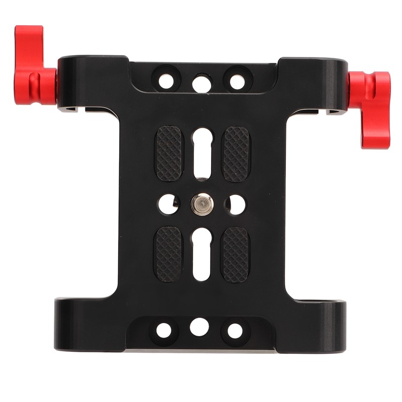 1/4in Camera Mounting Base Plate Aluminum Alloy 15mm Diameter DSLR