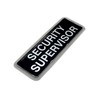 L-MAX Reflective Security Supervisor Badge with Hook and Loop (Small,