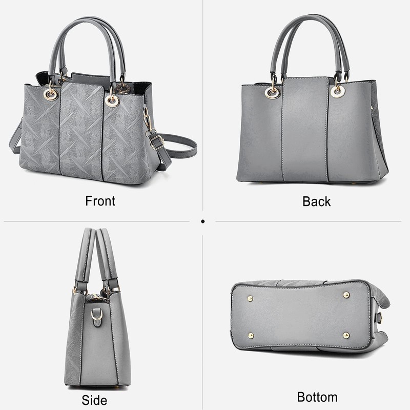 FANDARE Elegant Shoulder Bags Women's Shoulder Bag Dimensional Carving Pattern