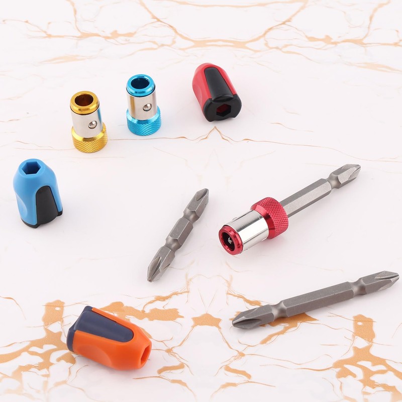 Tinoaly 6pcs Magnetic Screw Rings with 3pcs 50/65/70mm Ph2 Bits,