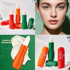 3 Piece Christmas Lip Balm Gift Set, Lip Care Gifts, Nourishing Lip Balm, Long Lasting Moisturizer, Nourishing Lip Cream Set, Moisturizing Lip Repair Stick, Natural Ingredients, Three flavors