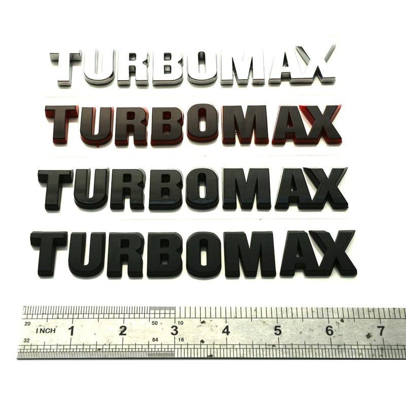 2pcs New Hood Letter Logo Emblem Badge Adhesive Nameplate Compatible