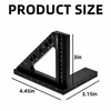YZCHAIN Carpenter Square 3D Measuring & Marking Ruler, Accurate 45